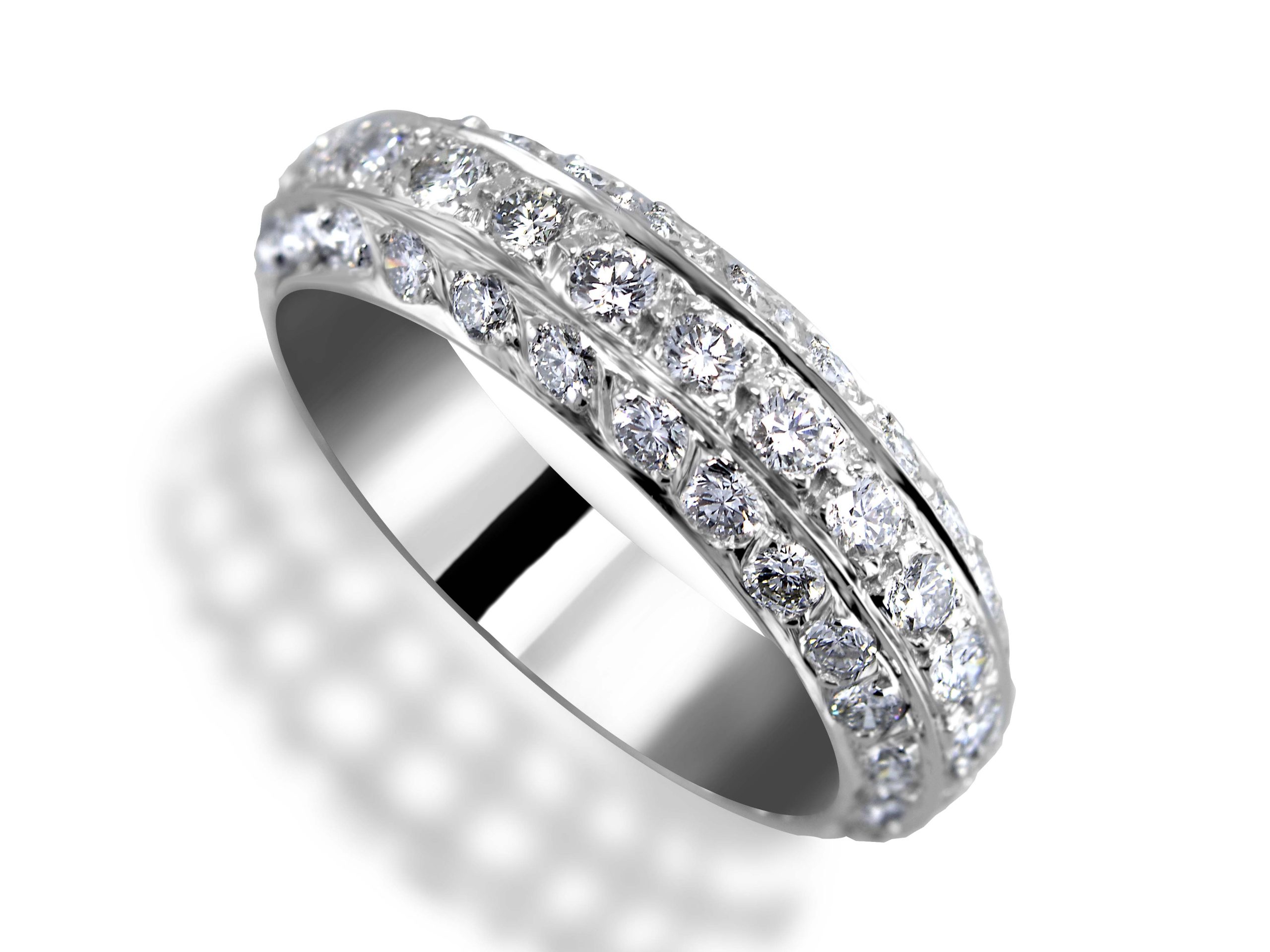 Ladies Ring DIamond Rounded