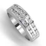 DIamond Wedding Stackable RIng L