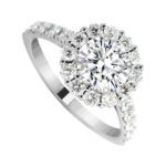 engagement ring diamond center