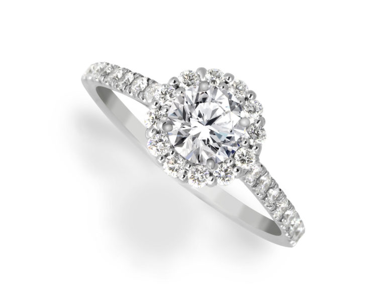 ENgagement ring diamond center stone