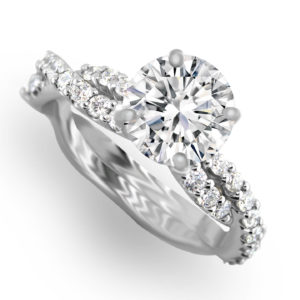 Engagement ring center diamond