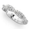 Anniversary ring Wedding band diamond prong set
