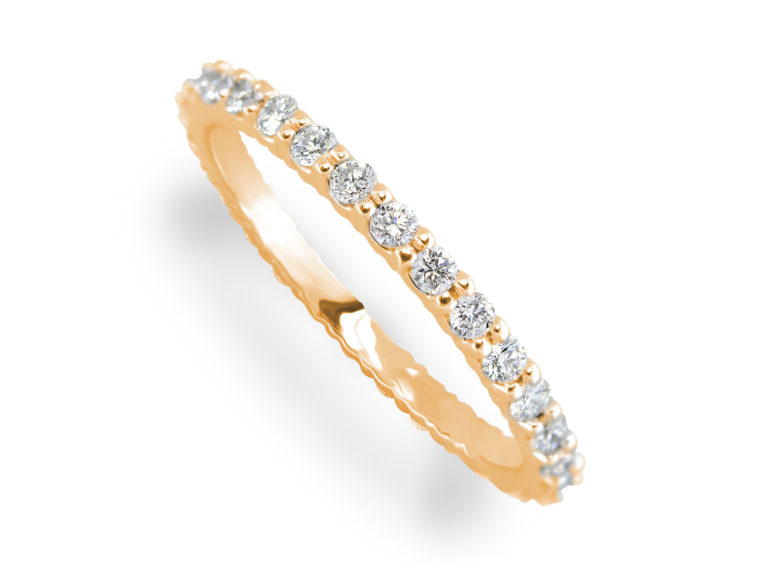 Eternity rose gold ring