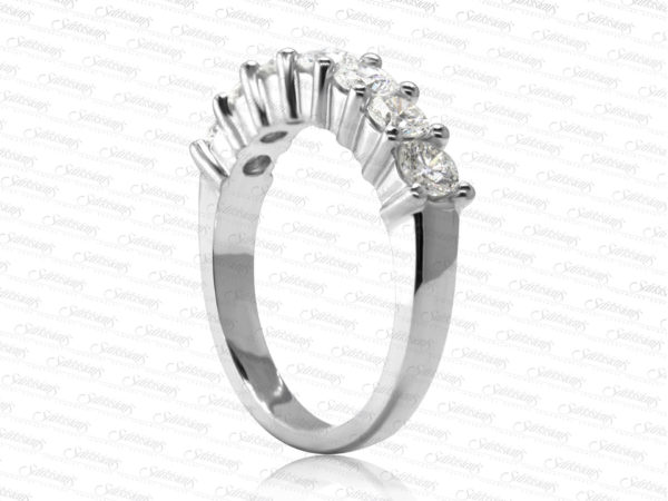 7 Diamonds Ladies wedding anniversary ring