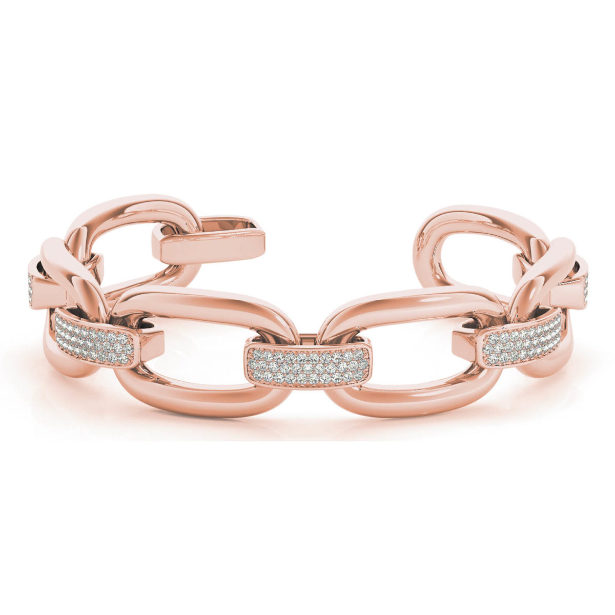 Rectangular Linked Diamond Bracelet 1.62 Carats - Sarkisians Jewelry