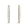 DIamond Hoop Earrings Yellow GOld ER41022Y-8