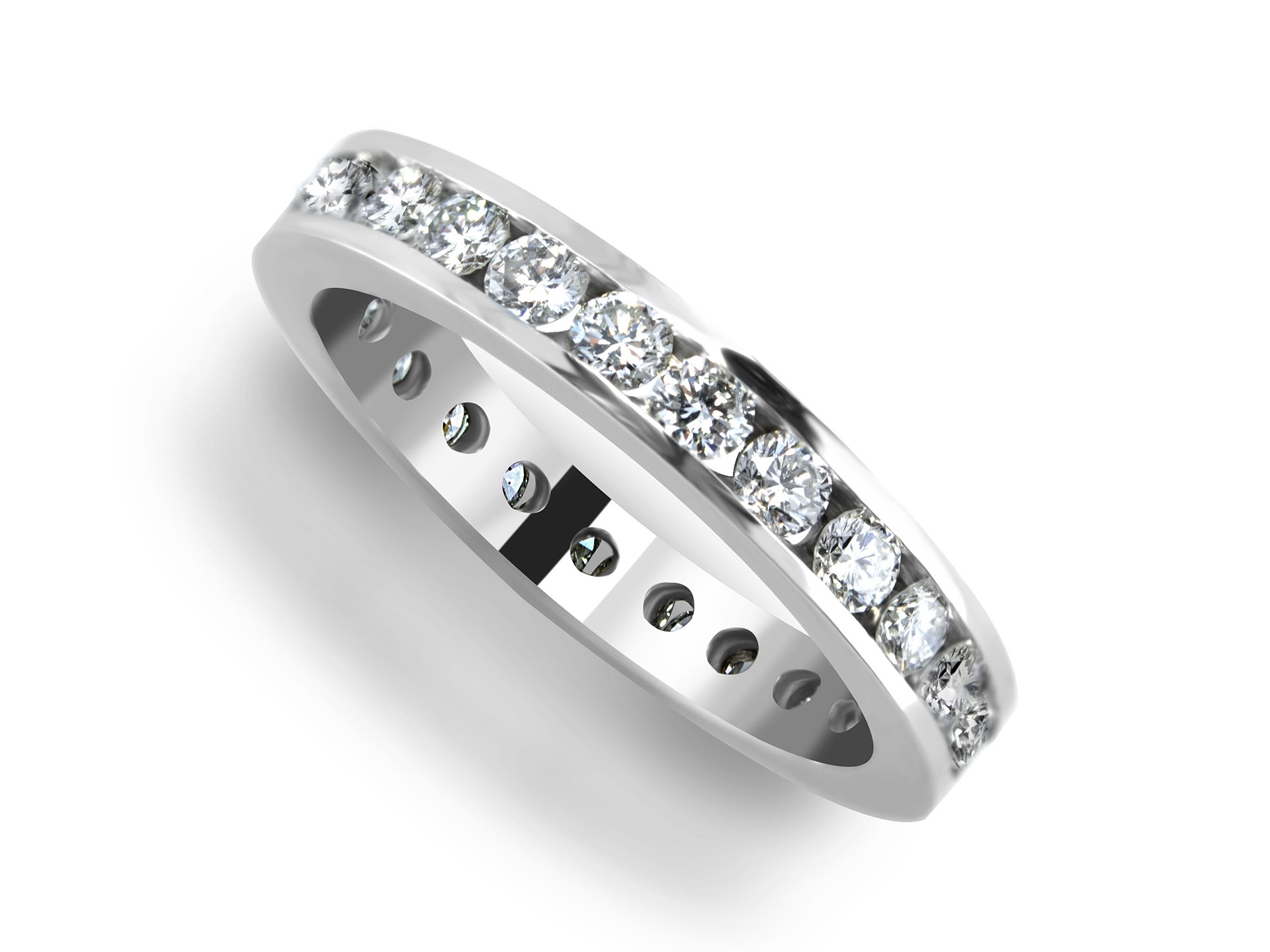 Channel Set Diamond Eternity Ring - Sarkisians Jewelry