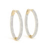 DIamonds Hoop Oval Earrings er41023-412