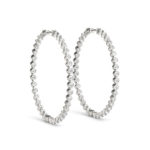 Diamond Hoop Earring WHite GOld ER41021