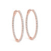 Diamond Hoop Earrings Rose Gold ER41012R