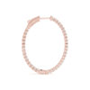 Diamond Hoop Earrings Rose Gold ER41012R-3