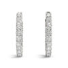 Diamond Hoop EarringsYellow Gold White ER41007