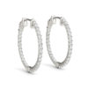 Diamond Hoopd Earrings white Gold