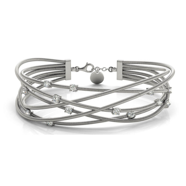 Italian made diamond bangle bracelet br70492.alt-1