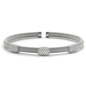 Italian made diamond bangle bracelet br70533-1