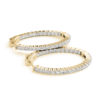 Modern DIamond Hoop Earring Yellow Gold 41020.alt