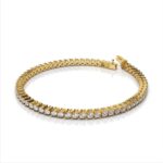 TWO prong tennis bracelet white gold