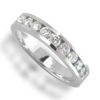 Diamond channel set anniversary ladies ring