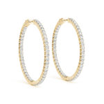 Yellow Gold Diamond Earrings ER41018-1-5