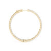Yellow Gold Diamond Hoop Earrings-3