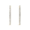 Yellow Gold Diamond Hoop Earrings-4