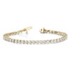 Yellow gold tennis bracelet diamond total carat