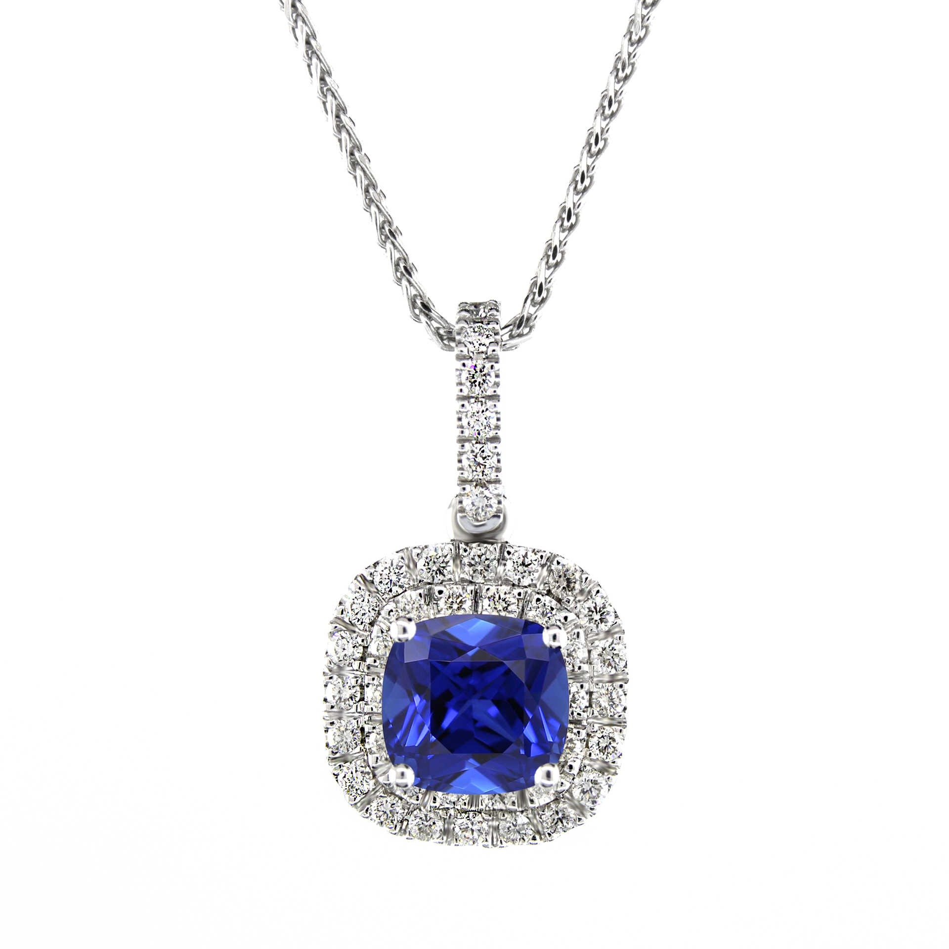 Sapphire Heart Necklace – Hamra Jewelers
