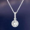 DIamond Pendant Halo Style