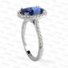Oval Sapphire Ring ENgagemnt side diamonds-1