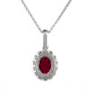Ruby DIamond Pendant
