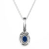 Oval Center Halo Diamond or Gemstone Pendant PN712-14
