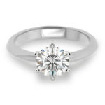6 prong solitaire Engagement ring