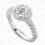 Diamond Engagement Halo RIng LR8357-1