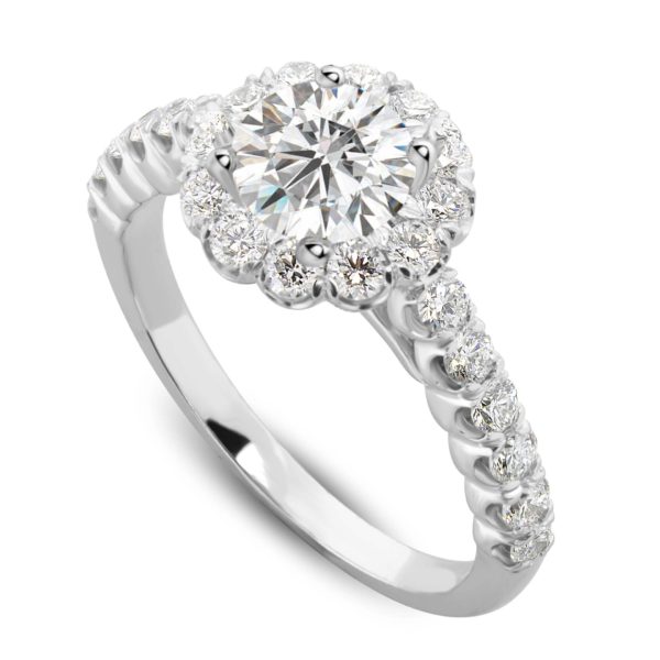 Diamond Engagement Halo RIng LR8357-4