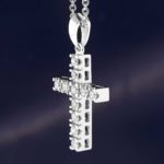 Diamond cross pendant Pn544-1