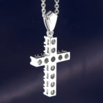 Diamond cross pendant Pn544-3