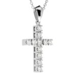 Diamond cross pendant Pn544-4