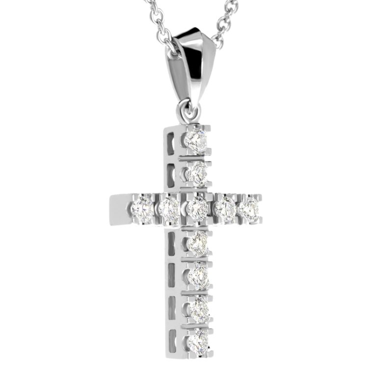 Diamond cross pendant Pn544-4