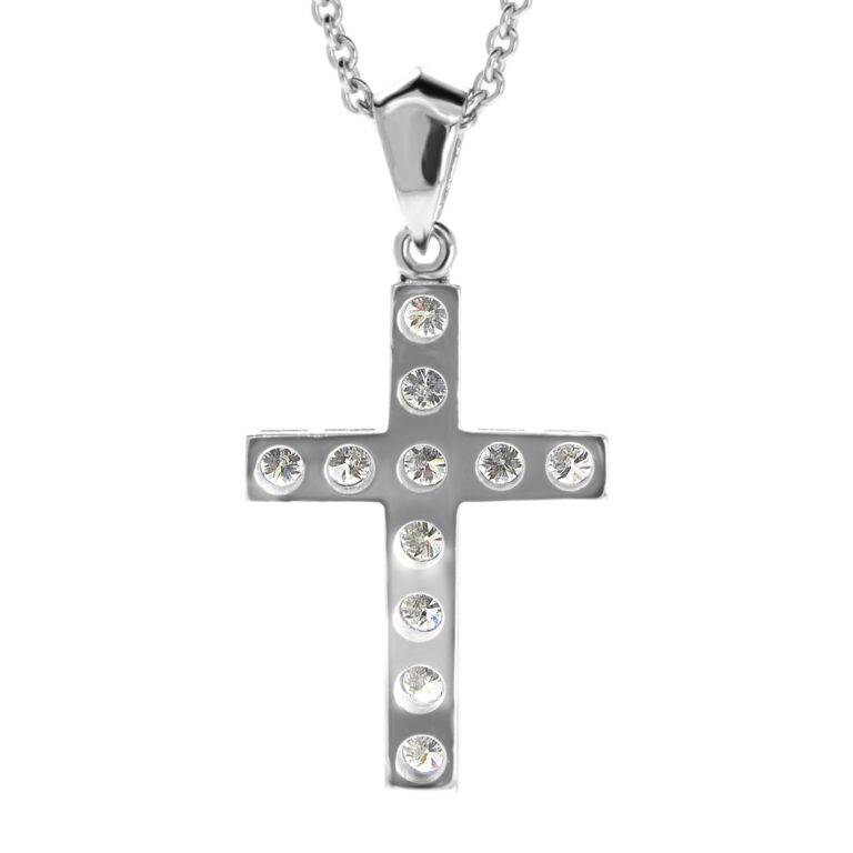 Diamond cross pendant Pn544-5