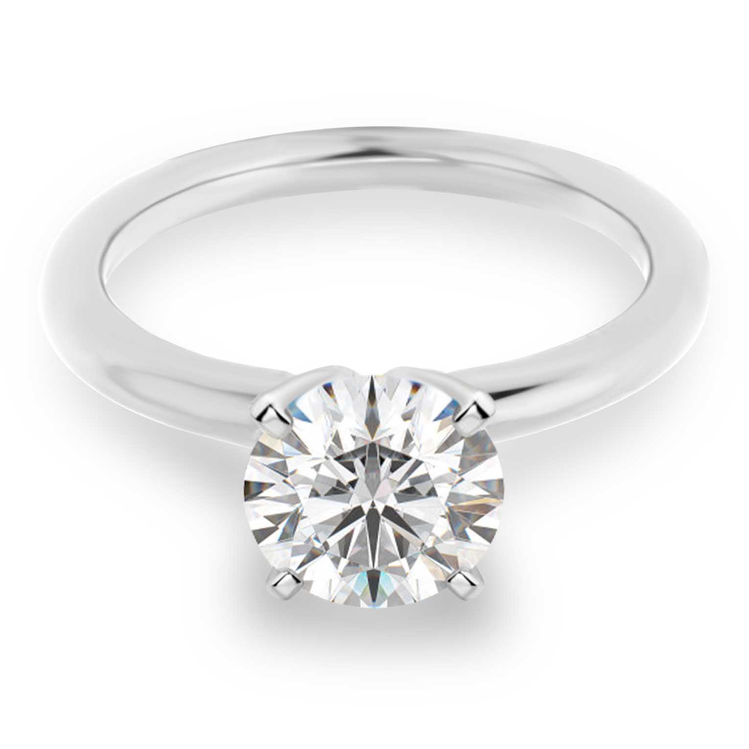 Four prong engagement solitaire ring LR8388-2