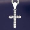 Diamond cross pendant pn545