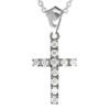 Diamond cross pendant pn545