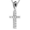 Diamond cross pendant pn545