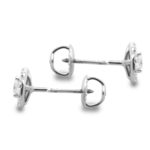 Flower Diamond Stud Earrings EST4FL-2