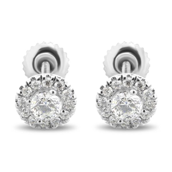 Flower Diamond Stud Earrings EST4FL