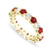 Genuine ruby and diamond eternity ring LR7550-1