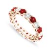 Genuine ruby and diamond eternity ring LR7550-3