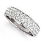 Diamond Wedding Pave Set Anniversary Ring LR5576