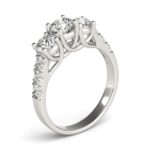 Three Stone Diamond ENggement Ring for 1ct Center LR6151-11