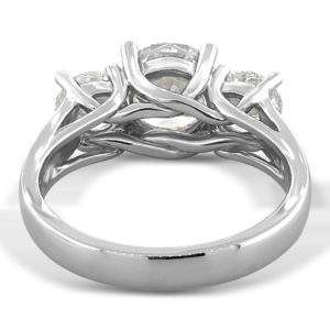 Three Stone Diamond Engagement Ring LR5557-1